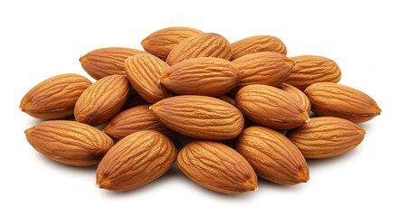 Fototapeta premium A Close Up Pile of Shelled Almonds Ready to Eat