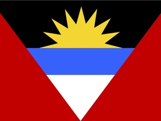 Official national flag of Antigua and Barbuda