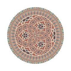 Circular pattern in traditional Palestinian style, vector design element