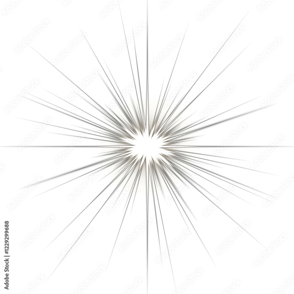 Poster 3d rendering of the sun and rays isolated on