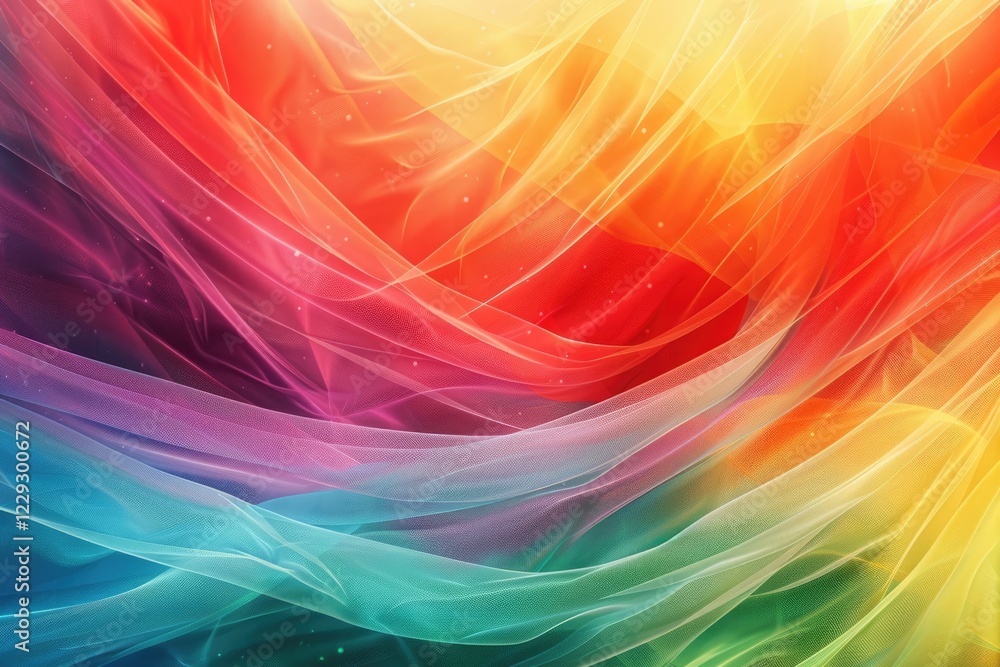 Poster vibrant diagonal brush stroke with splashes of color on a dark background. background image of vibra