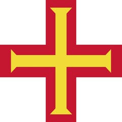 Official national flag of Guernsey