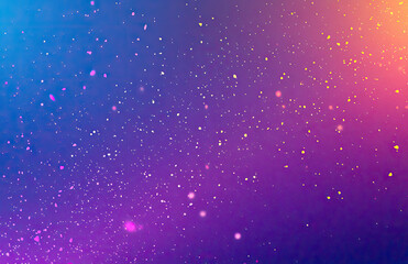 Obraz premium Pink and Blue Glitter Gradient Background with Sparkling Bokeh