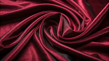 Obraz premium dark red satin fabric, burgundy shade, abstract background