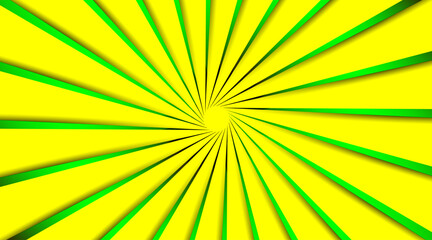 Fototapeta premium One point shining abstract minimal new background design | Line background with one point direction with shadow for floral, banner, web, corporate, texture,decorative use with green, yellow color