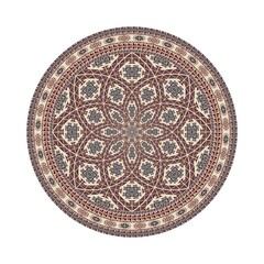 Circular pattern in traditional Palestinian style, vector design element