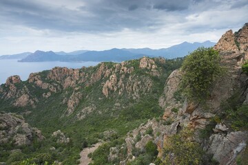 Fototapeta premium World Heritage Calanches de Piana, Piana, Corsica, France, Europe