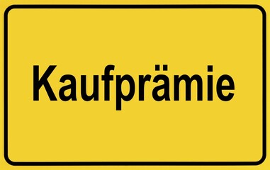 Symbol picture, place-name sign, car bonus, scrapping bonus, environmental bonus, purchase bonus, Germany, Europe