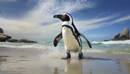 AI generated, A african penguin (Spheniscus demersus)
