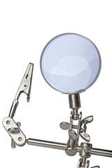 Helping hand, third hand to hold small things and workpieces, cut out