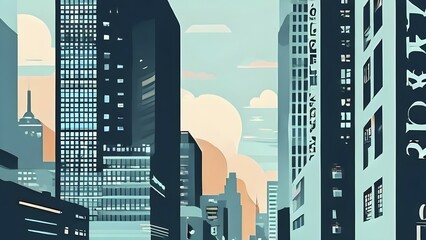 New yorker style editorial illustration minimalist font, AI generated