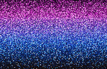 Fototapeta premium Pink and Blue Glitter Gradient Background with Sparkling Bokeh