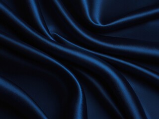 Fototapeta premium Beautiful, Smooth Bridal Banner.blue Glistening Fabric Background with Wrinkles and Folds.