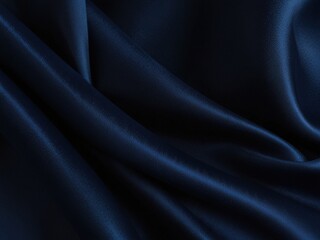 Obraz premium Beautiful, Smooth Bridal Banner.blue Glistening Fabric Background with Wrinkles and Folds.