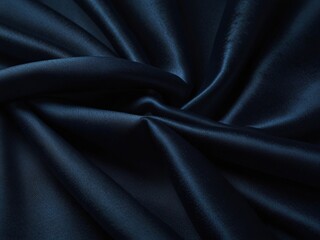 Beautiful, Smooth Bridal Banner.blue Glistening Fabric Background with Wrinkles and Folds.