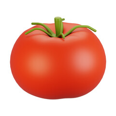 3d rendering vegetables icon concept. 3d render tomato icon