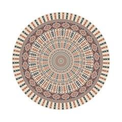 Circular pattern in traditional Palestinian style, vector design element