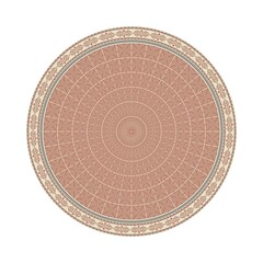 Circular pattern in traditional Palestinian style, vector design element