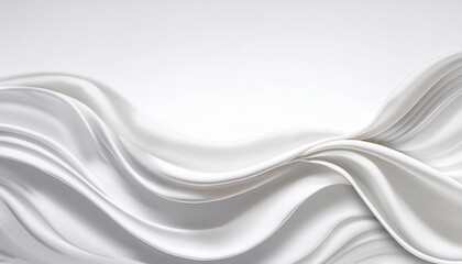 Big white ribbon billowing in the wind against a soft background creates a joyful and whimsical atmosphere