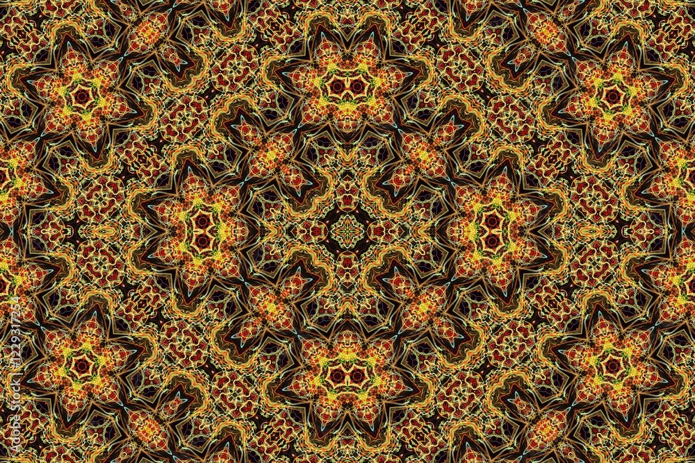 Poster bright background with abstract luminous pattern