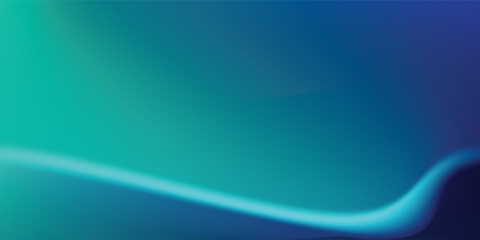 Blue-green gradient studio room abstract background pattern walls and floor reflect neon lights dark tones and feel speed of digital simple art digital