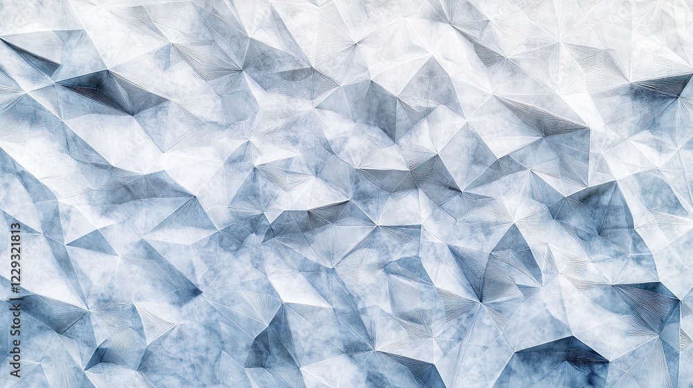 Poster 4k rendering of white background with connecting dots and lines