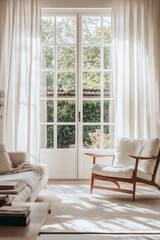 Bright, airy space with nature