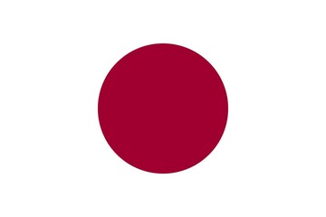 Flag of Japan, Vector illustration