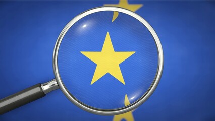 Symbolic image on the subject of corruption, transparency, control, etc. in the EU