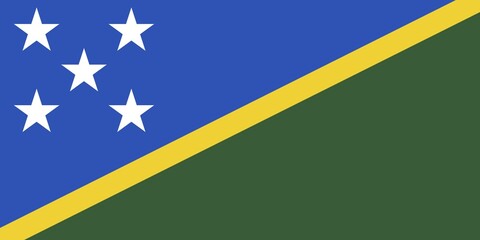 National flag of Solomon Islands, Solomon Islands, Oceania