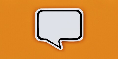 Speech bubble with text free space Copyspace communication concept talk Panorama in Stuttgart, Stuttgart, Germany, Europe