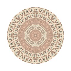 Circular pattern in traditional Palestinian style, vector design element