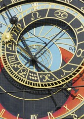 Naklejka premium Old Town Astronomical Clock in Prague, portrait format