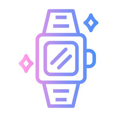 smartwatch Line Gradient Icon