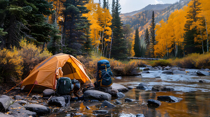 Explore the Great Outdoors with Top-Notch Gear: Weather-Resistant Tents, Durable Boots, and Streamside Serenity