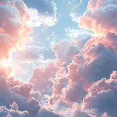 blue sky with clouds