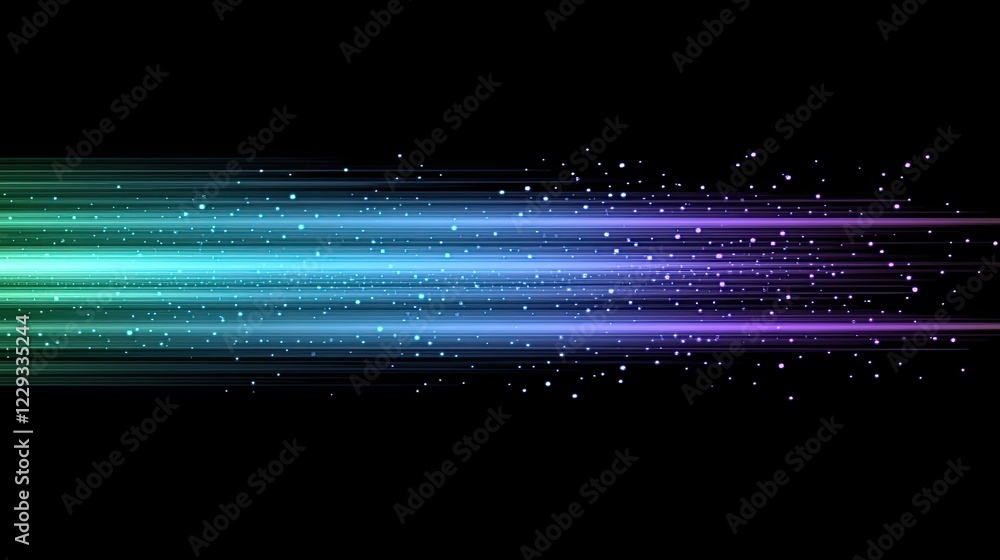 Poster music wave. abstract backdrop with dots and lines interwoven. 3d rendering