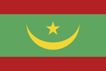 National flag of Mauritania