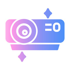 Fototapeta premium projector Gradient icon