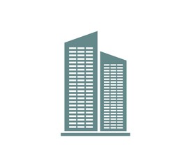 Skyscraper icon illustrated in vector on white background