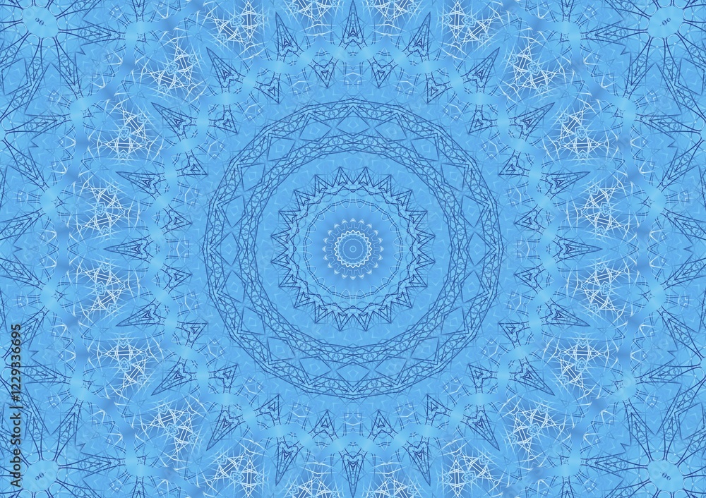 Poster blue abstract background with pattern of thin lines