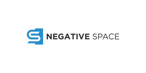 S Negative Logo Design Inspirations