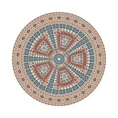Circular pattern in traditional Palestinian style, vector design element