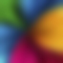 Obraz premium Abstract image with vibrant colors including green, blue, yellow, and red in a blurred pattern, Blurr Background, AI generated