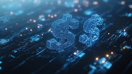 Abstractdigital 3d concept financial symbol. .Businessman drawing business growth graph. goal achievement with increasing arrows. Business strategy development