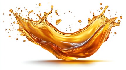Fototapeta premium Golden Liquid Splash Photography Image Download