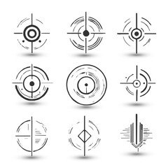 Concept creative abstract logo collection Logo can be used for icon brand identity finance	