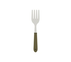 Fork icon illustrated in vector on white background