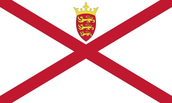Flag of Jersey, Vector illustration