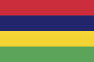 Flag of Mauritius, Vector illustration